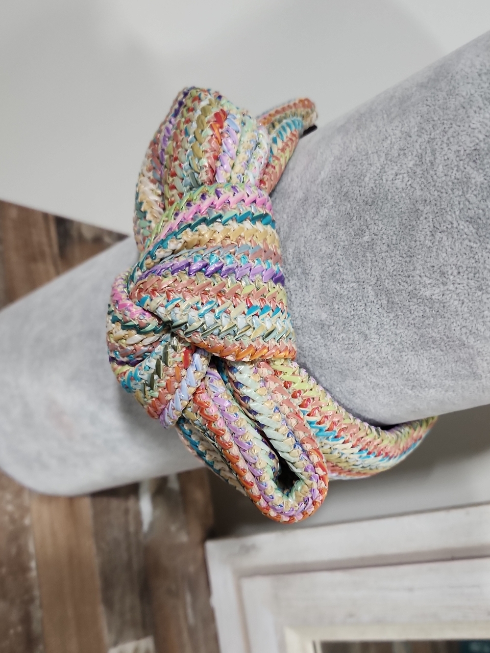 Lele Sadoughi Multicolor Braided Knot Headband